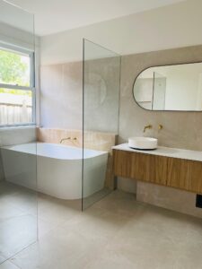 Bathroom renovation by LMBUILD on the Mornington Peninsula
