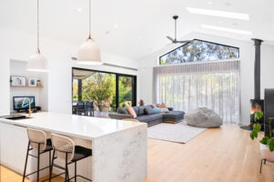 Modern interior renovation and fit-out by LMBUILD, Mornington Peninsula
